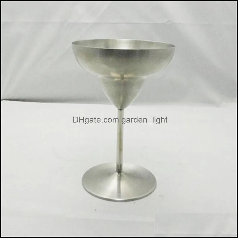  wine glasses martini margaret cup goblet cocktail glass stainless steel cocktail red wine goblet 260ml ysy417l