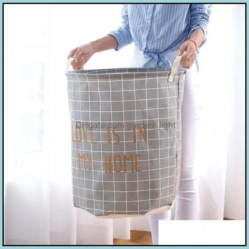 foldable storage baskets waterproof oversized basket handles bathroom dirty clothes childrens toy laundry box