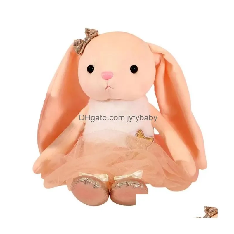 39cm cute dancing bunny plush toy doll for childrens birthday gift girls soft cute rabbit dolls kid toys