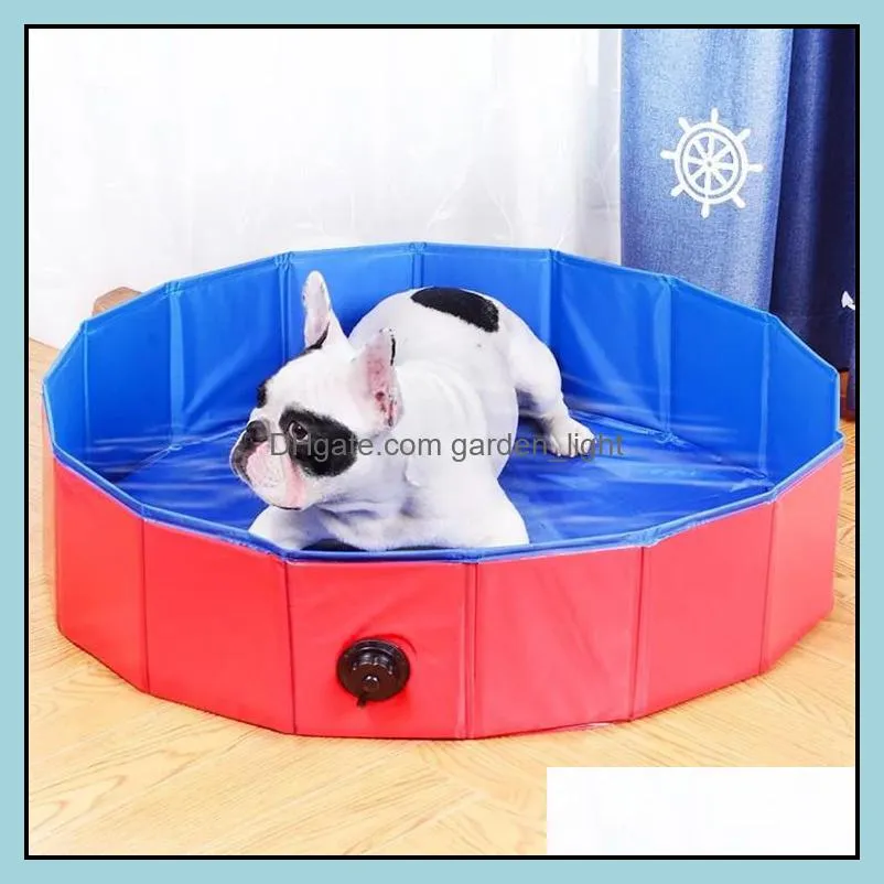 dog swimming pool foldable pet bath tub bathing pools dogs cats kids portable outdoor collapsible bathtub wy1355