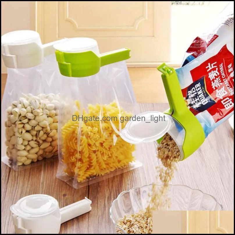 seal pour food storage bag clip snack sealing clips keeping  sealer clamp plastic helper foods saver travel kitchen tools wll744