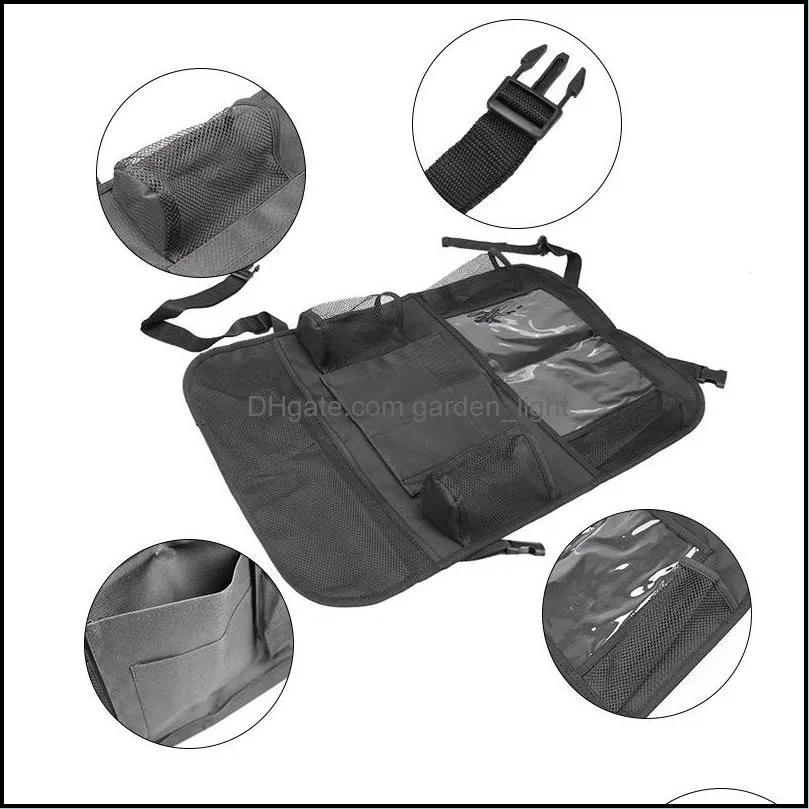 car backseat organizer waterproof and durable cars seats organizer kick mats mutipocket back seat storage bag wll1357
