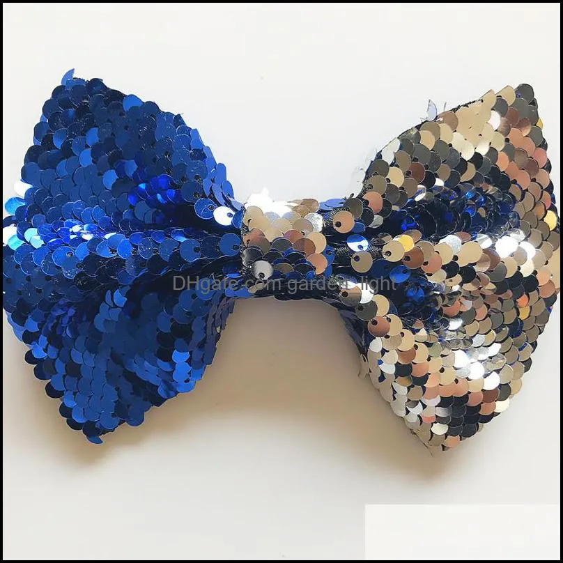 sequin glitter hairclip baby girl hair bow hairpins bowknot hair ties hairs clips hairwear children boutique hair accessories yfa2616