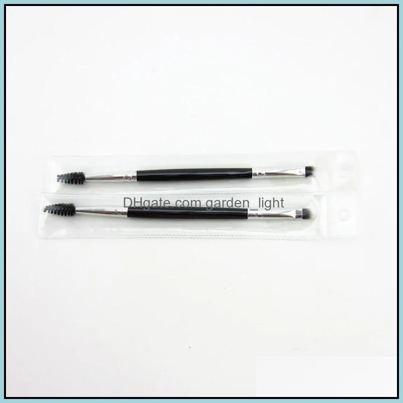 other household sundries eye brow brush synthetic duo makeup brushes double eyebrow pinceis zwl282