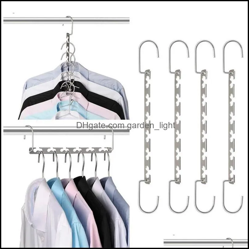 wardrobe hooks clothing hanger for storage organizer clothes with foldable organization home 6pcs wll736