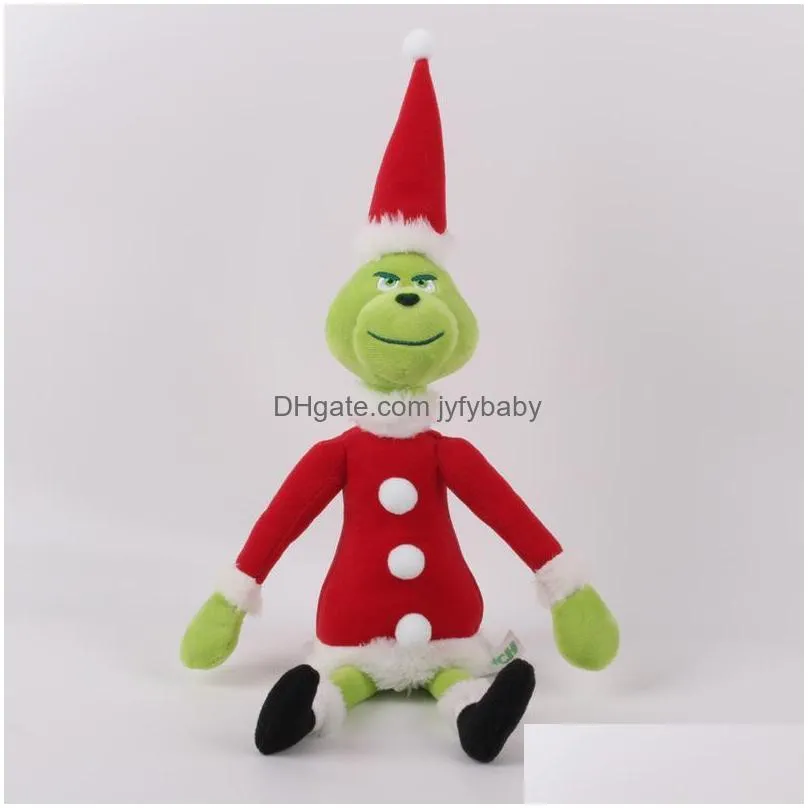 high quality 100 cotton 11.8 30cm how the grinch stole christmas plush toy animals for child holiday gifts wholesale