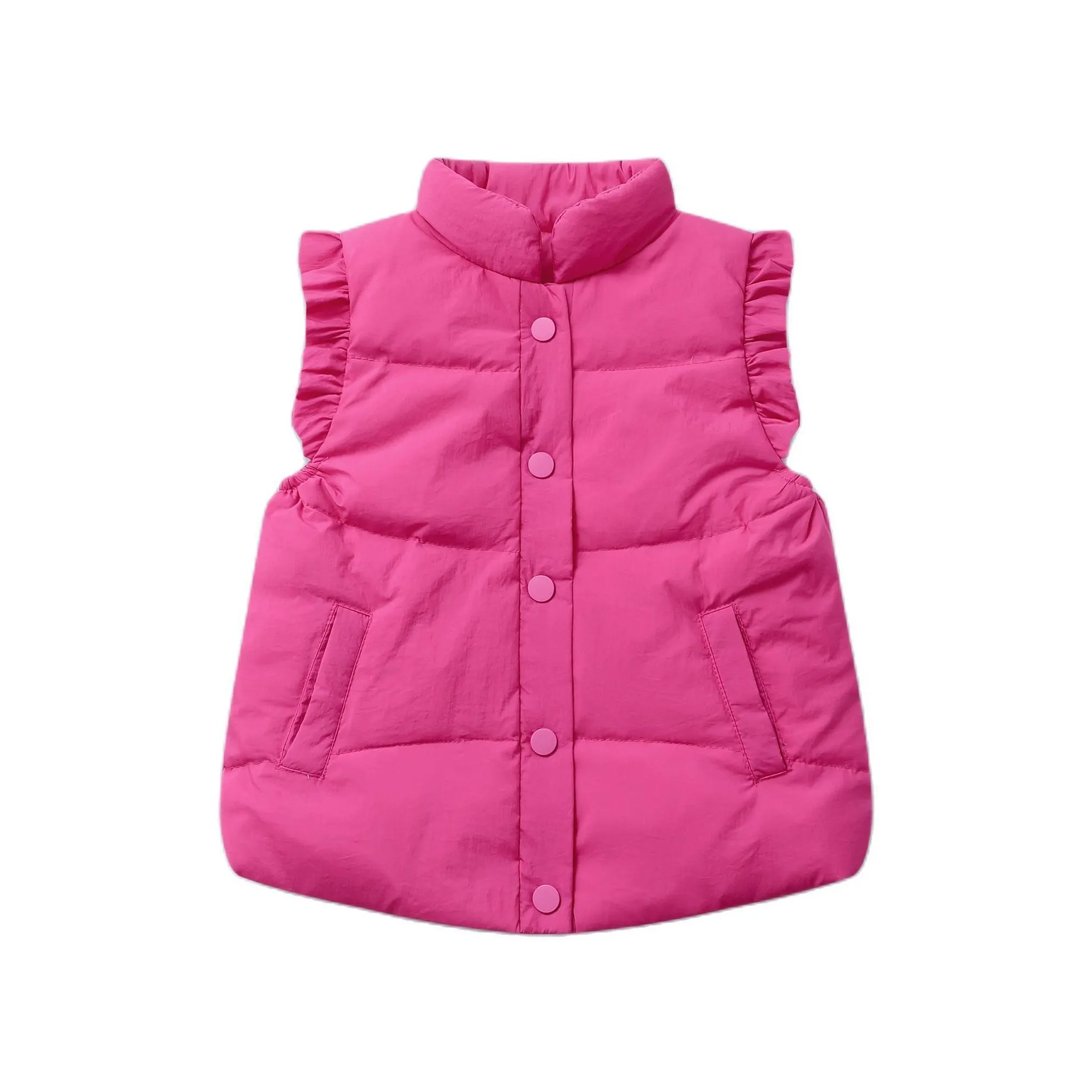 waistcoat baby girls down gilets little winter sleeveless puffer vest jackets kids causal warm children outerwear coats 221028