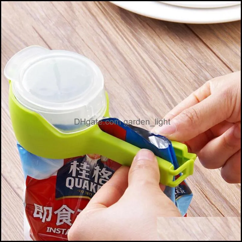 seal pour food storage bag clip snack sealing clips keeping  sealer clamp plastic helper foods saver travel kitchen tools wll744