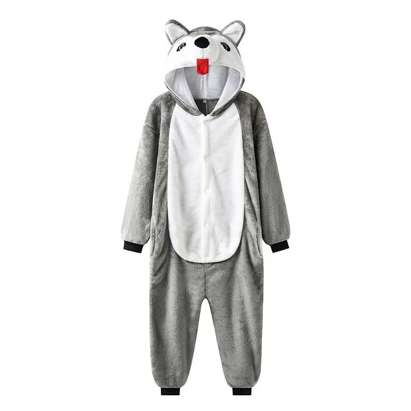 pajamas kids children clothes animal full body pjs onesie onepiece sleepwear girls boys cosplay pyjama costume 221020