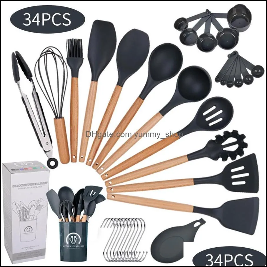 household spatula spatula egg beater silicone kitchen utensils soup spoon cooking set