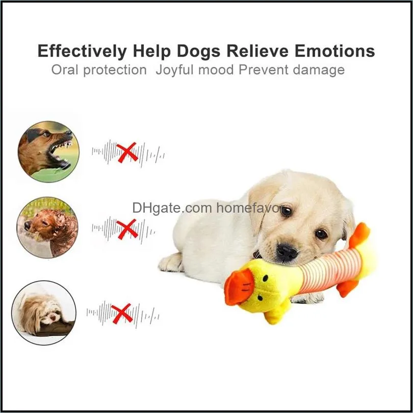 cute pet dog cat plush squeak sound dogs toys funny fleece durability chew molar toy fit for all pets elephant duck pig