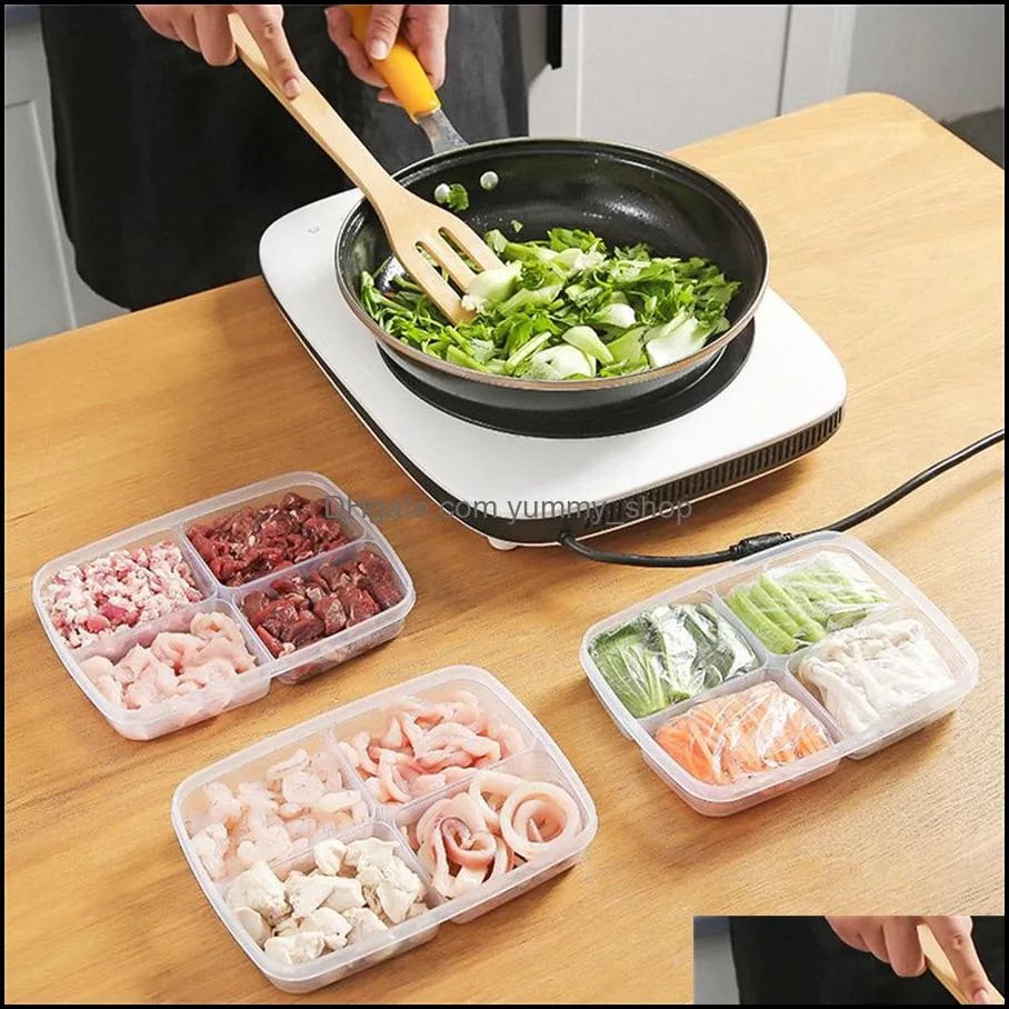 frozen meat compartment box refrigerator storage box food sub packaging onion and ginger vegetable preparation side dish freshkeeping