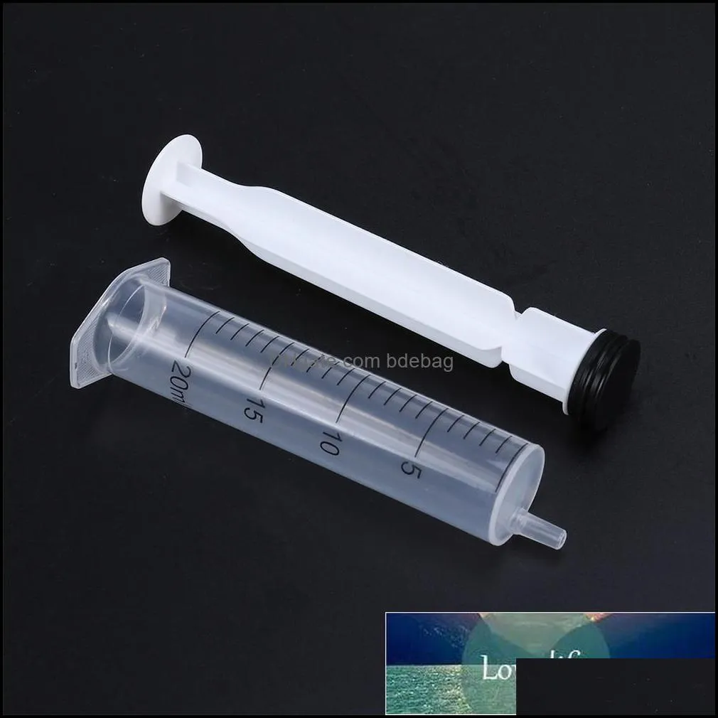 25pcs 20ml plastic disposable injector syringe for refilling measuring nutrient surgery tool disposable plastic screw syringe