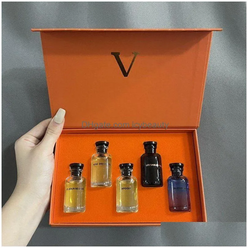 high quality elegant longlasting fragrance 10mlx5 dream apogee rose de vents sable le jour se leve perfume kit 5 in 1 with box festival gift for