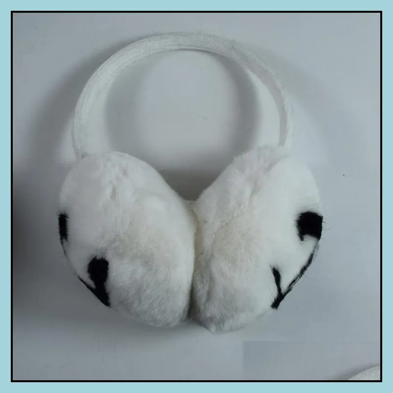 winter earmuffs female rabbit velvet earmuffs classic brand ear muffs fashion warm warm plush earmuffs307q