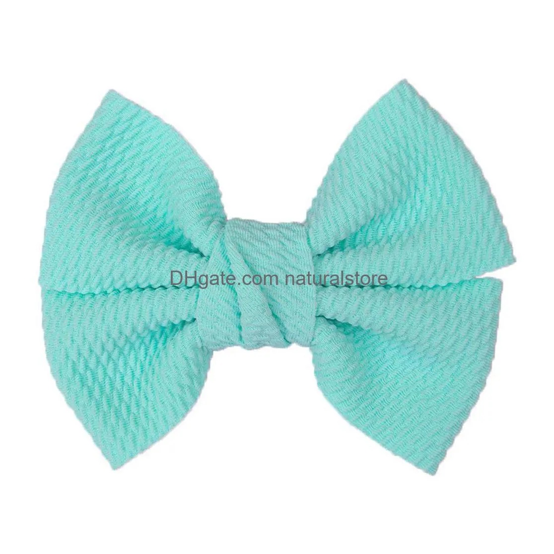 20pcs/lot girls big hair bows velvet hairbow 5.5 inch bow with / without clips women sweet hair accessories children headwear