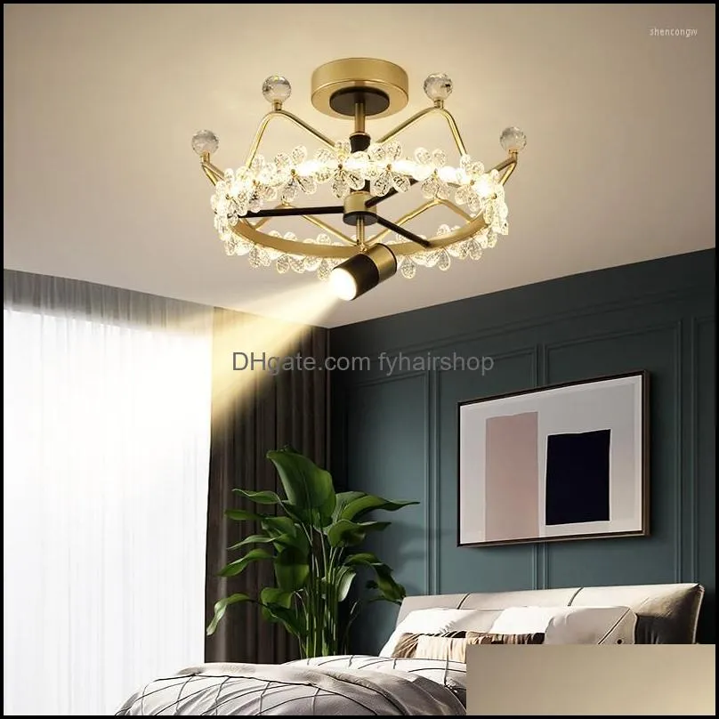 chandeliers led golden luxury living room chandelier lighting nordic modern minimalist bedroom dining glass crystal