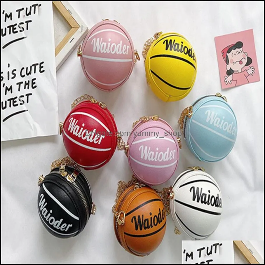 other home decor childrens bags style cute basketball small round bag boys and girls fashion out one shoulder messenger bag coin