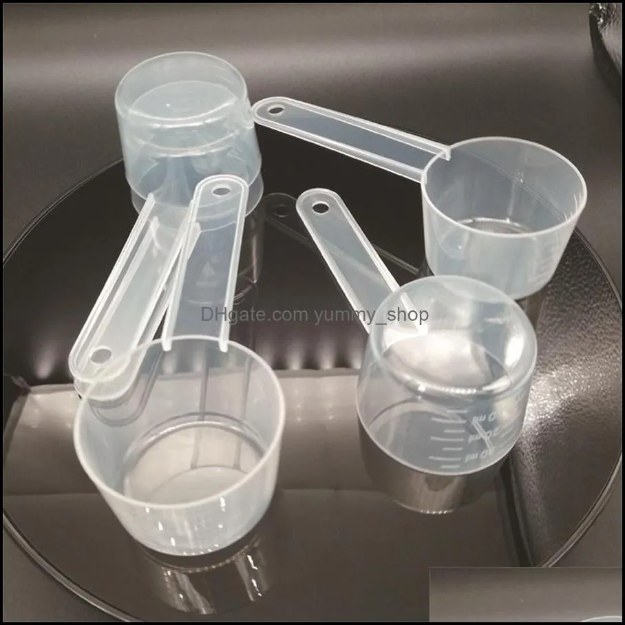 measuring tools factory direct sales 20g 40ml transparent spoon plastic spoon pp food ml scale bulk