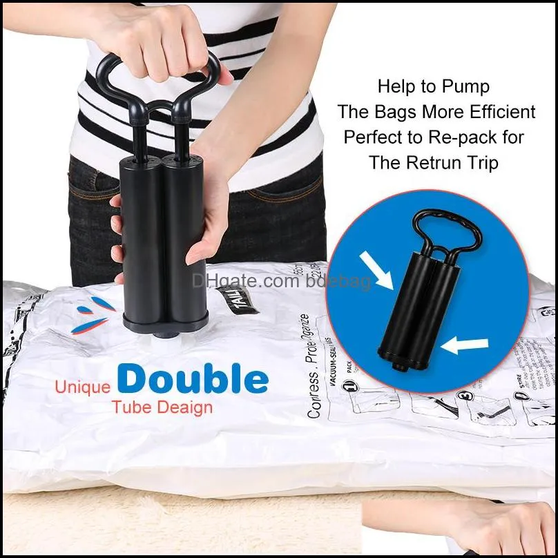 vacuum bag with pump clothe storage bag space saver save wardrobe space airtight no leak