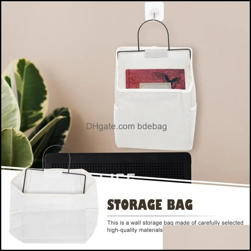 storage bags 1pc canvas hanging bag students dorm wall for