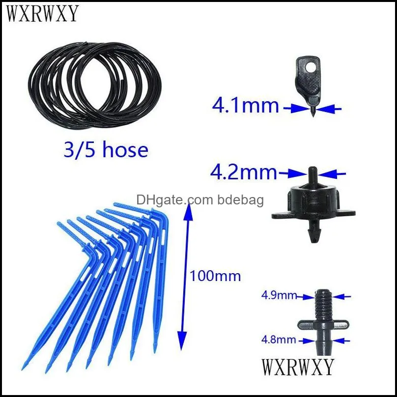 drip irrigation for greenhouse dripper 3/5 drip arrow 1way 2l 4l 8l emitter irrigation system threaded connection hose 1set