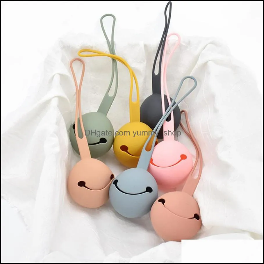 other household sundries baby pacifier sleeping type super soft silicone baby coaxing artifact hanging rope storage bag