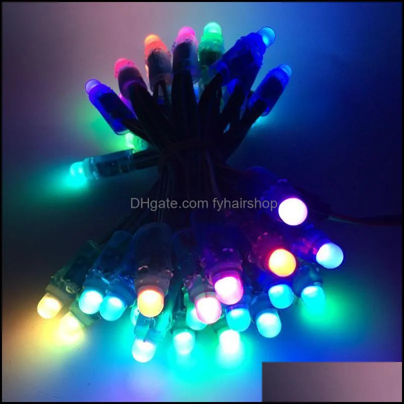 2000pcs 12mm ws2811 2811 ic full color pixel led module light dc 5v input ip68 waterproof rgb digital modules