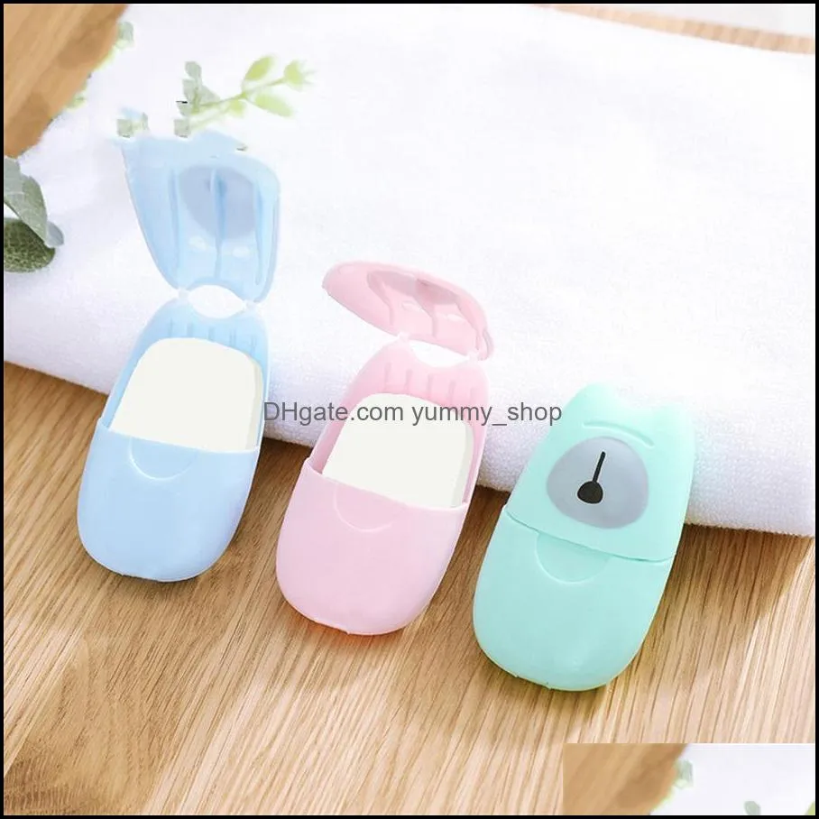 travel disposable soap piece boxed portable hand washing piece small mini