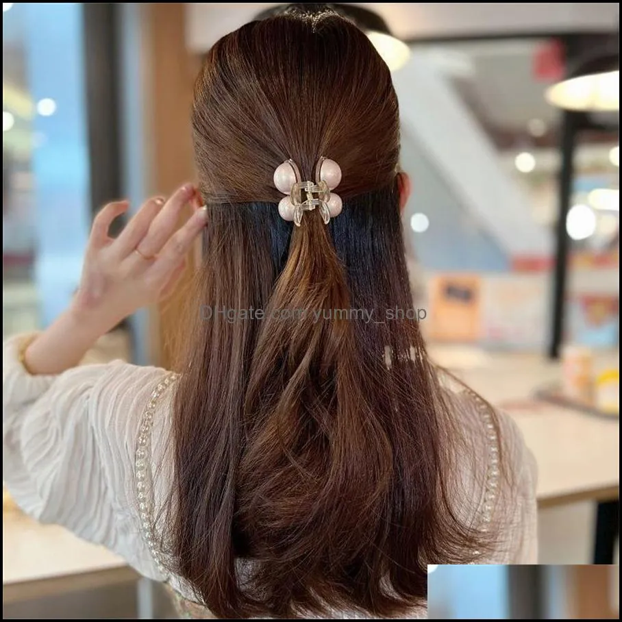 party favor 2022 spring and summer hairpin net red mini cherry clip highlight pearl small clip girl fashionable quality hair