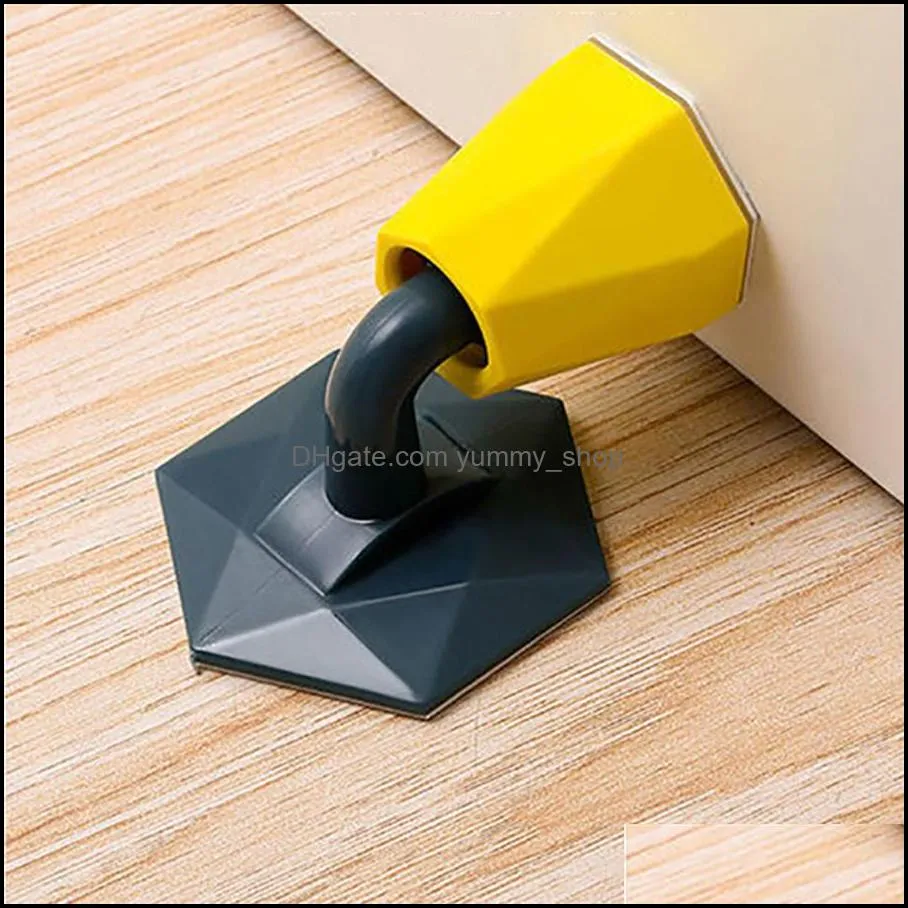 other household sundries mute nonpunch silicone door stopper touch toilet wall absorption door plug antibump holder gear gate