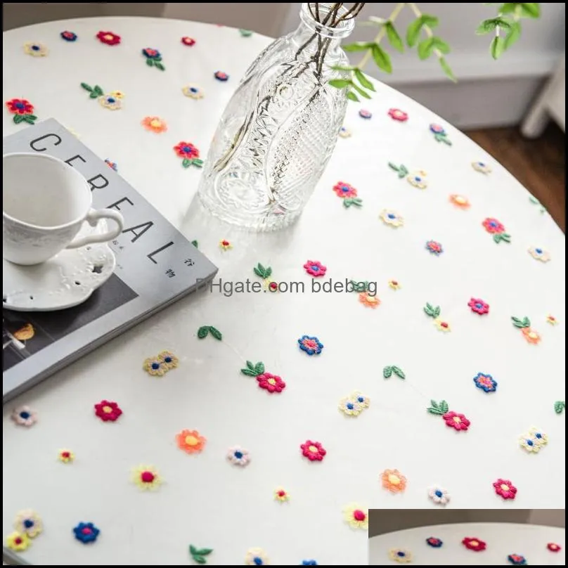 table cloth color embroidered flower christmas tablecloth cake pography background dessert embroidery props white