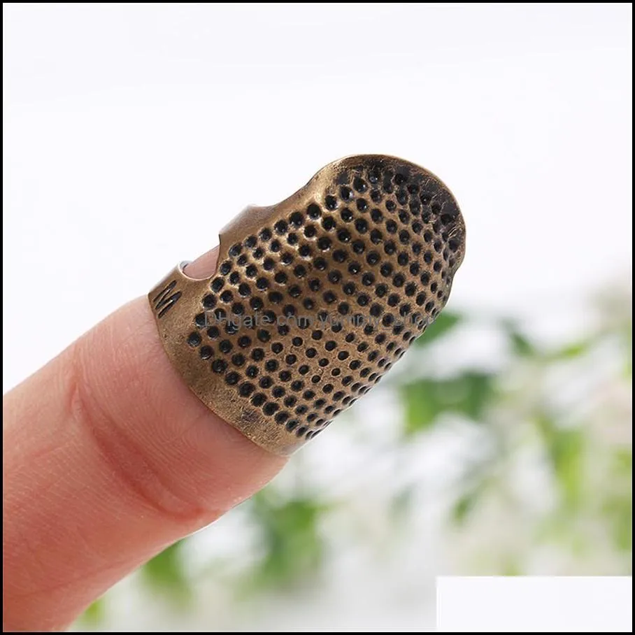 other household sundries thickened adjustable hoop sleeve copper sewing tool vintage finger thimble cross stitch thimble