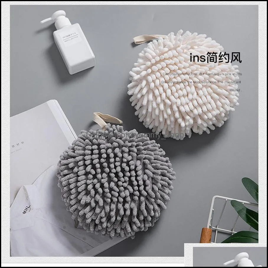 kitchen tools hand towel bathroom wallmounted hand ball thickened super absorbent multifunctional rag