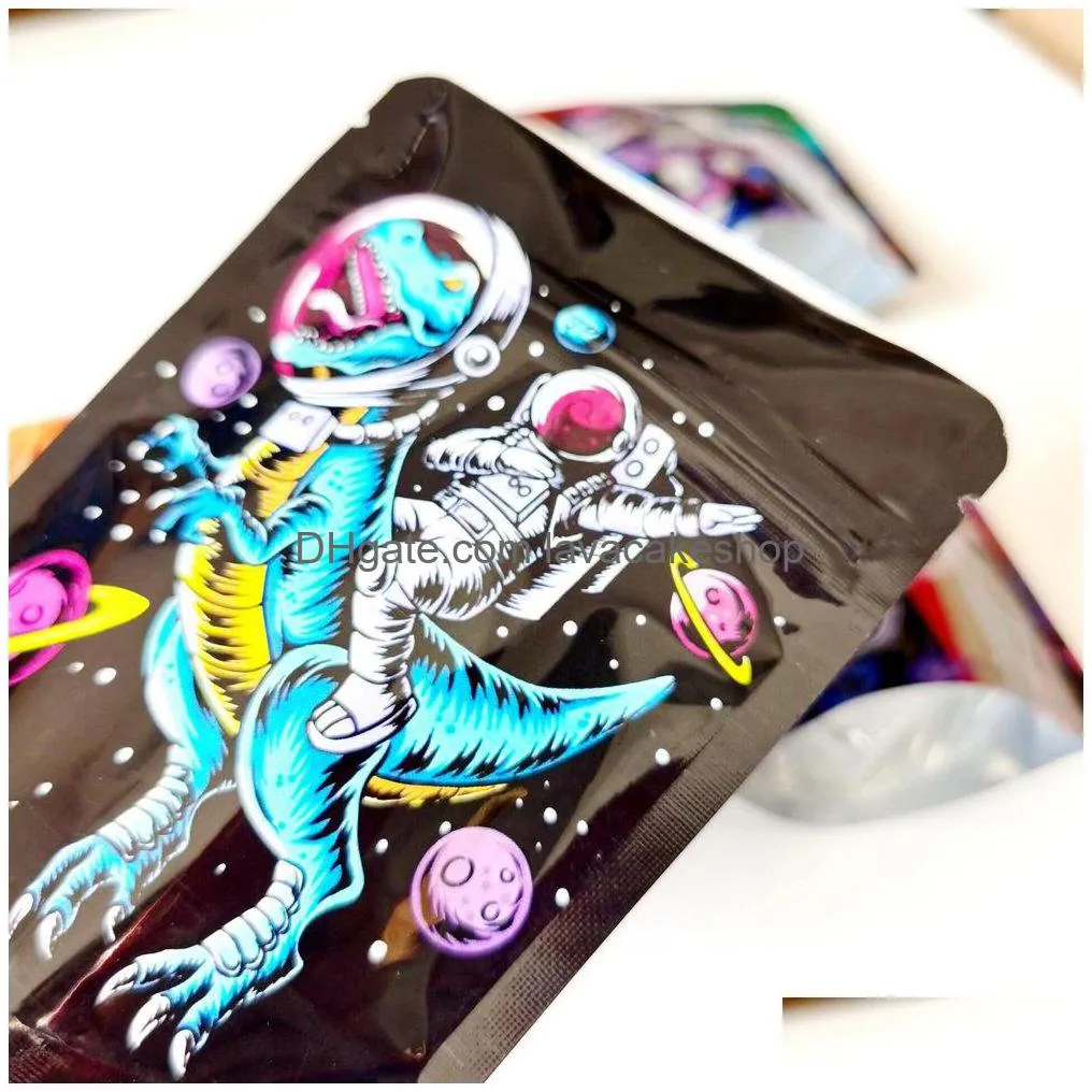 space astronaut mylar bags 3.5g 5 design california sf print package zipper stand up pouches packing smell proof pouch jllfri