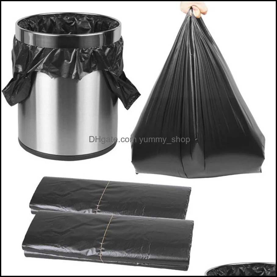 garbage bag household plastic bag thickening wholesale portable office daily necessities black vest