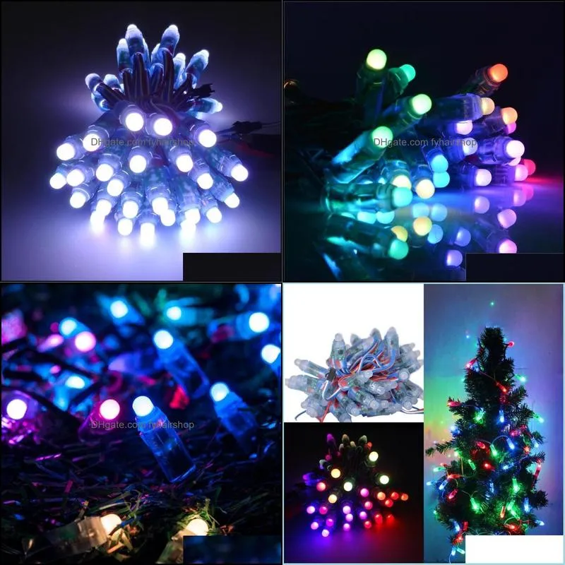 50pcs/lot dc5v 12v full color ws2811 pixel led module smd rgb digital light for decoration advertising christmas tree lights modules