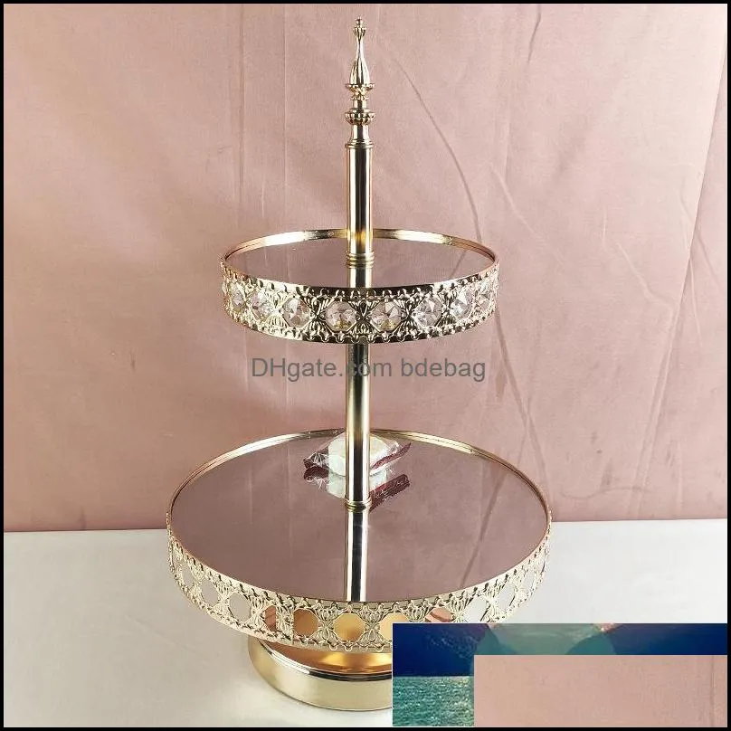 crystal cake stands set 23 tiers mirror cupcake stand cake dessert holder with afternoon tea wedding birthday party fruit bowl