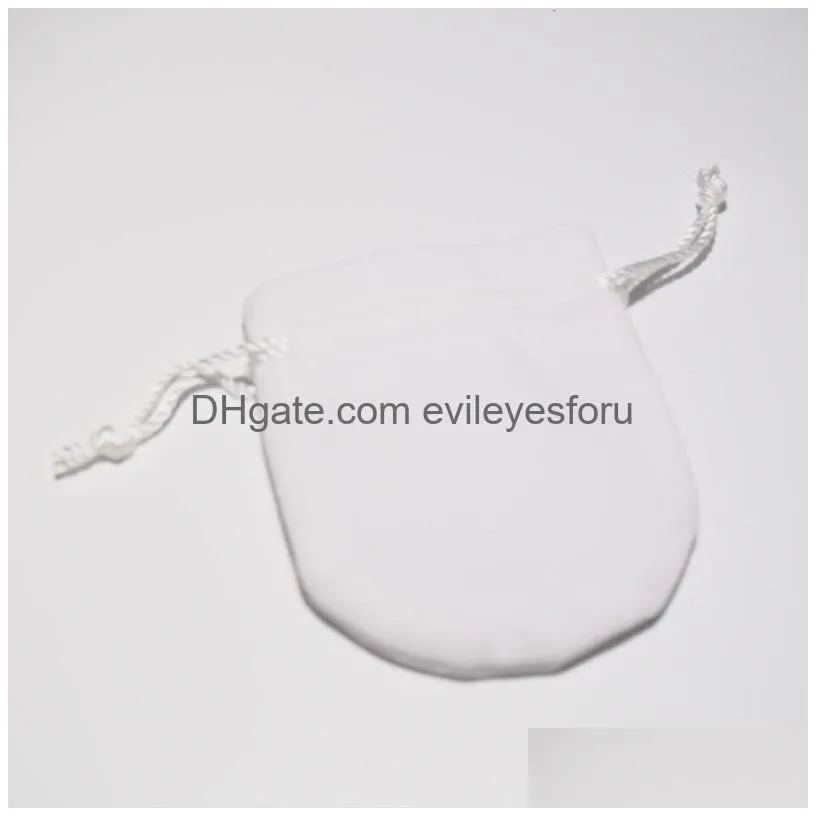 start 10pcs white replacement jewelry pouches bags for pandora charm bead necklace earrings ring pendant packaging arrival