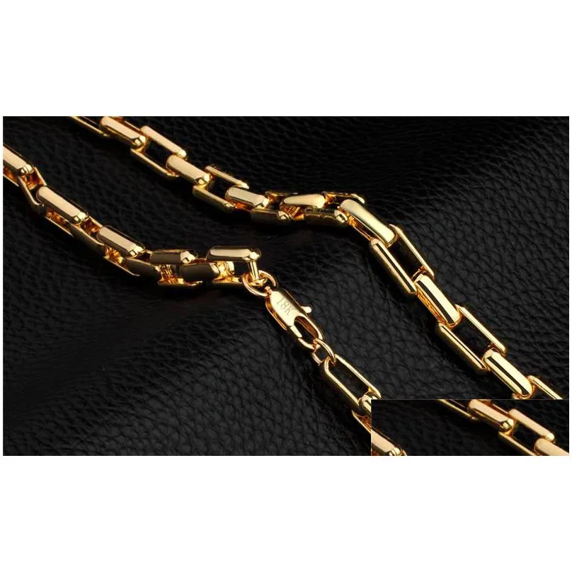 9mm thick link rope chains 18k gold plated men hip hop necklaces 20 inches fashion luxury choker jewelry gifts for women perfect