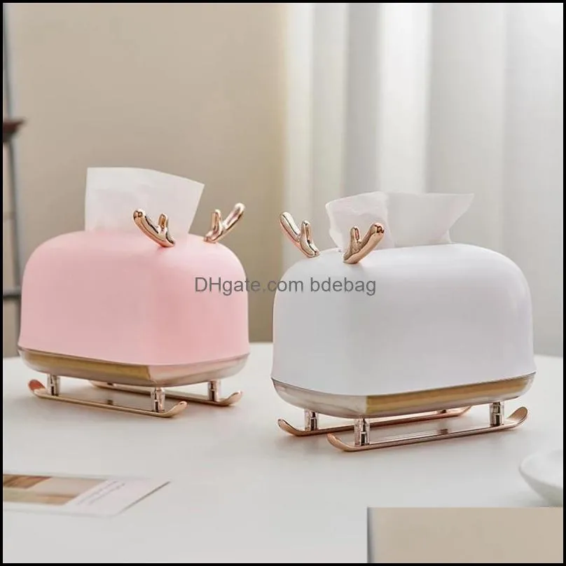 tissue boxes napkins 1pc case napkin storage box living room bag for home office christmas decoration