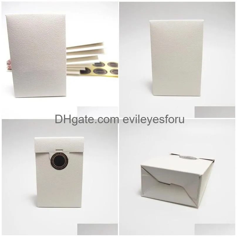 start 20pcs sample mini white paper box package gift bag for pan charm bead necklace earrings ring pendant jewelry packaging display