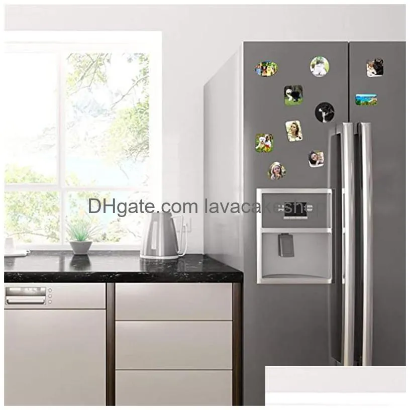 new sublimation wooden custom refrigerator magnet heat transfer printing blank mdf fridge magnets diy for home decor 0517