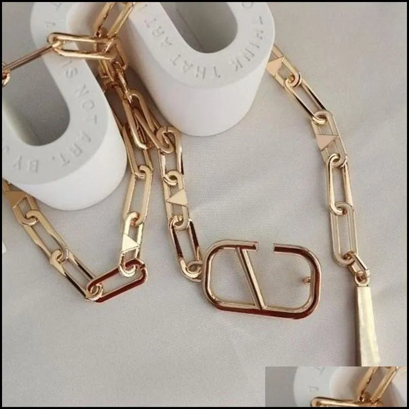 womens designers chains belts fashion luxury designer link belt for women letter v buckle waist chain vintage gold waistband bronz314g