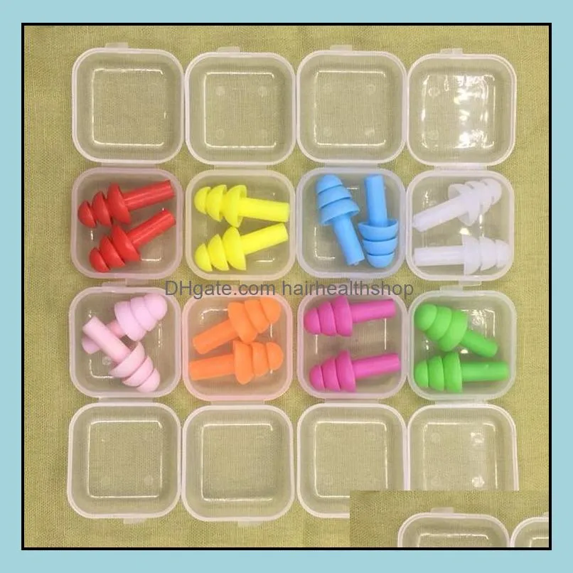 50pairs silicone earplugs swimmers soft and flexible ear plugs for travelling sleeping reduce noise ear plug