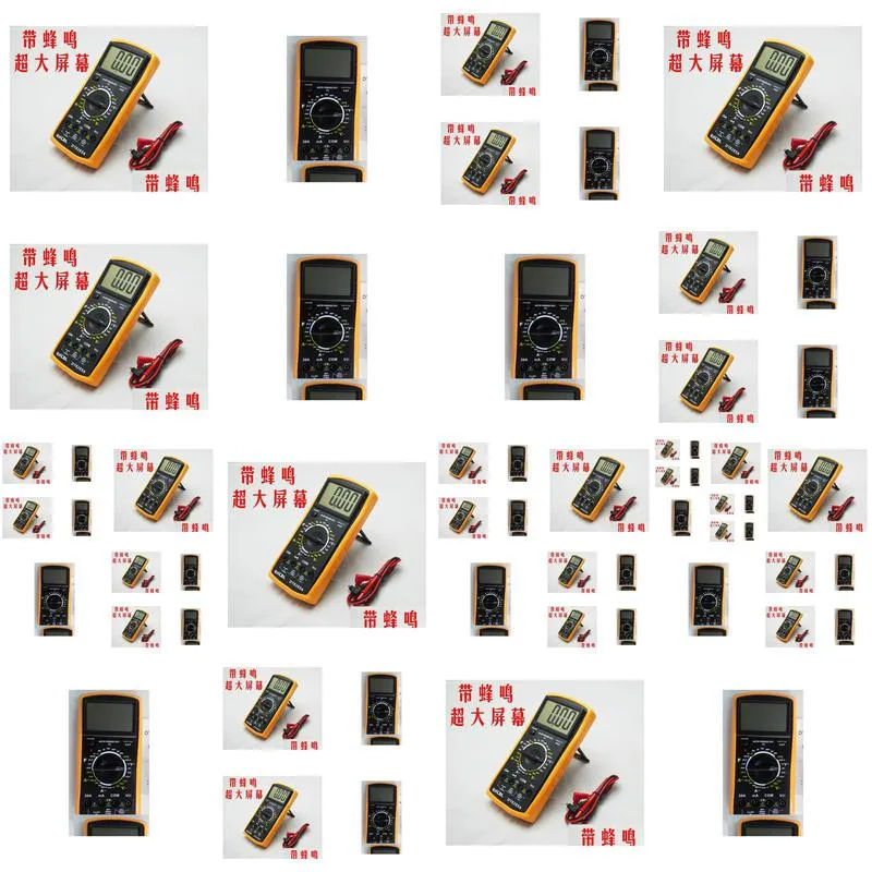 lcd digital multimeter ac dc ohm volt meter dt9205a