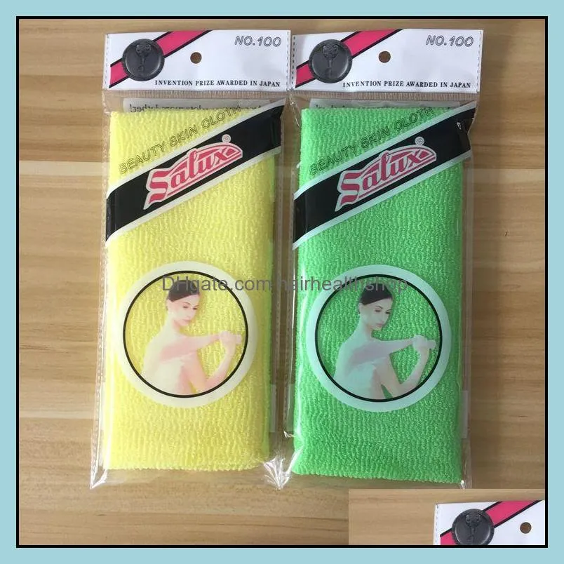 salux beauty skin cloth exfoliating wash cloth japanese body wash towel blister back rubs shipping