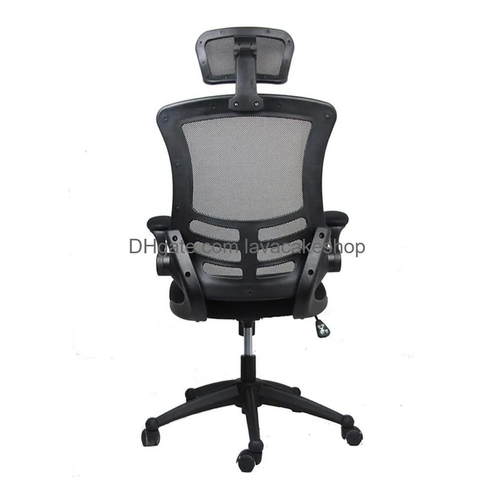 us stock commercial furniture modern highback mesh executive office chair with headrest and flipup arms black a35
