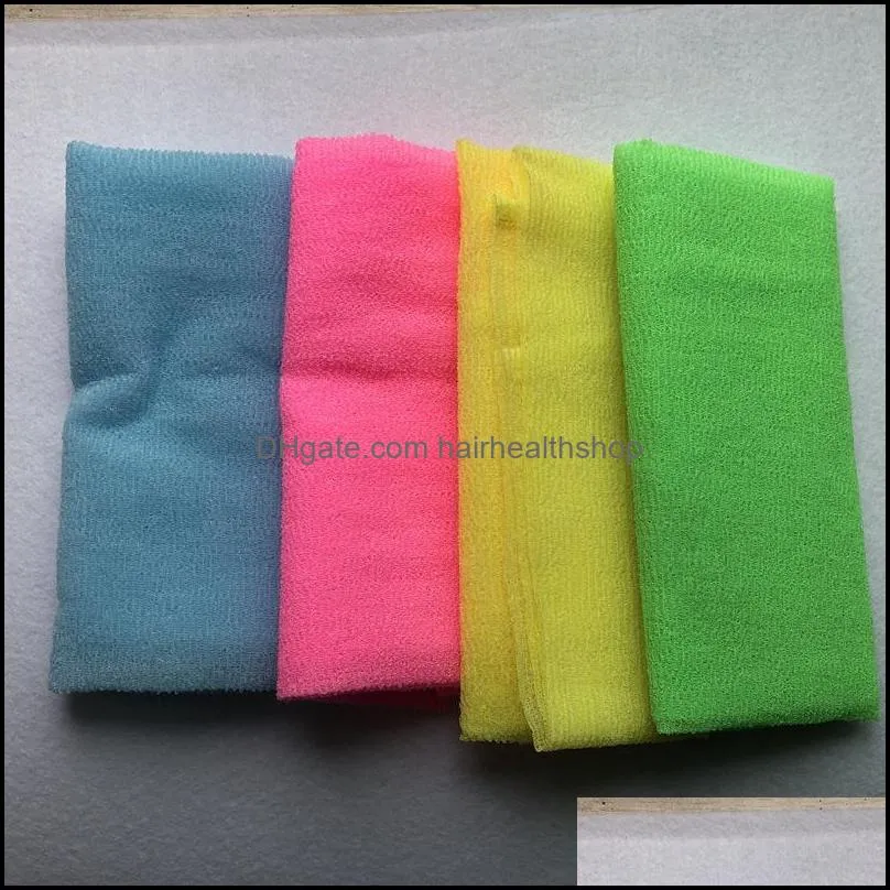 salux beauty skin cloth exfoliating wash cloth japanese body wash towel blister back rubs shipping