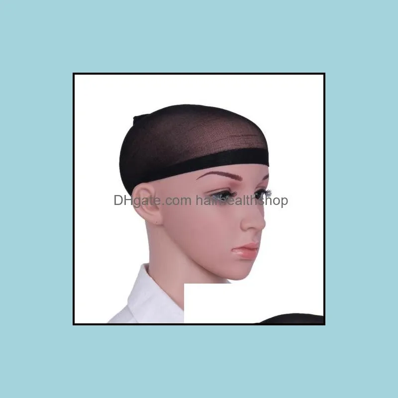 2pcs hair mesh wig cap hair nets wig liner hairnet snood glueless dome wig cap stretchable elastic hair net